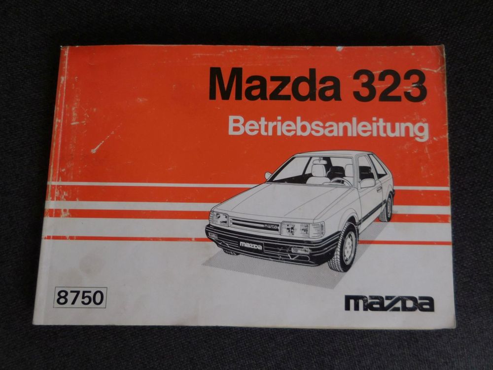 Bedienungsanleitung Betriebsanleitung Mazda 323 Bj. 86MAZDA 323