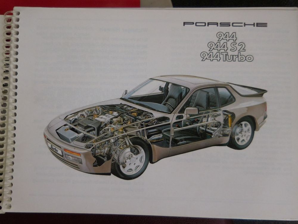 Bedienungsanleitung Betriebsanleitung Porsche 944 S2 TurboPORSCHE 944